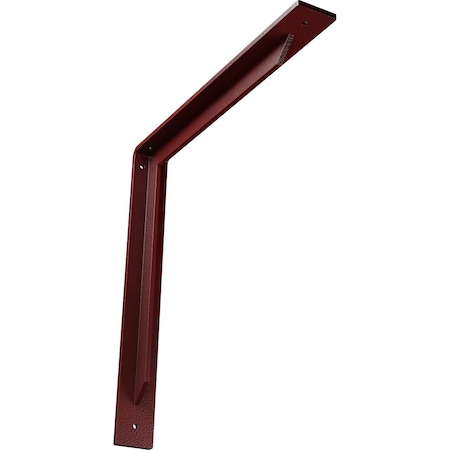 Ekena Millwork Stockport Steel Bracket, Hammered Bright Red 2"W x 16"D x 16"H BKTM02X16X16STHRE